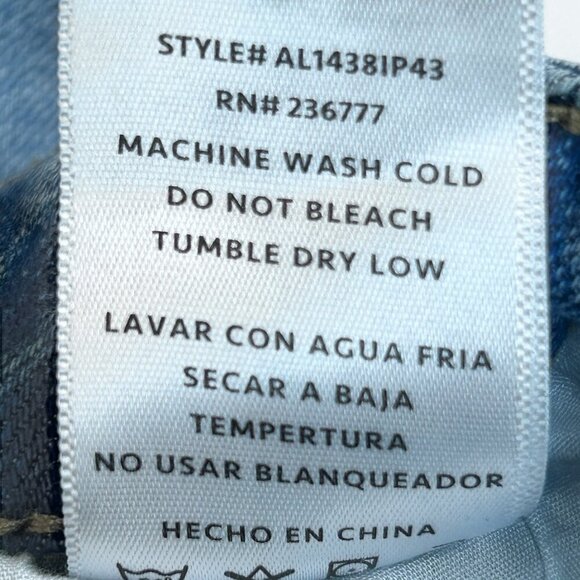 Austin Landing Women's Gothic Embroidered Crosses Flare Leg Blue Jeans Y2K Sz 1 - Picture 9 of 12